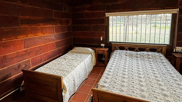Cabaña para 8 a 500m del Lago Los Molinos