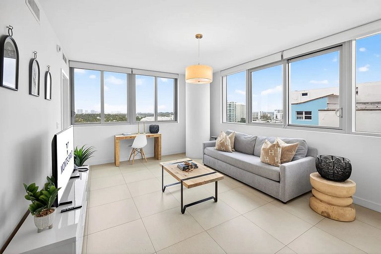 Departamento en Miami Beach para 4 personas con vista latera