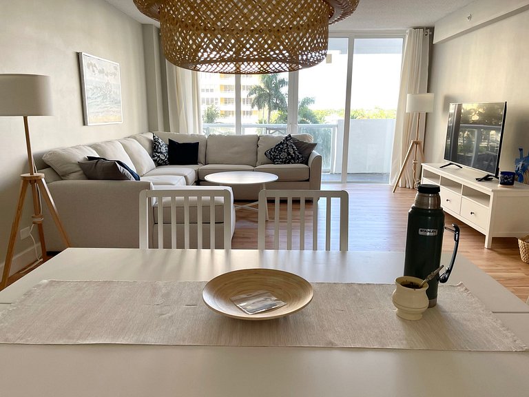 Departamento en Miami Beach para 4 personas con vista a la b
