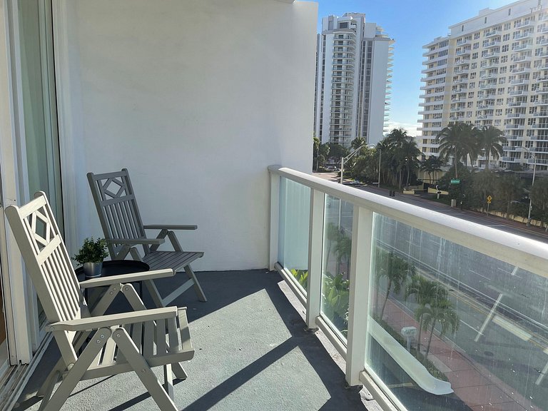 Departamento en Miami Beach para 4 personas con vista a la b