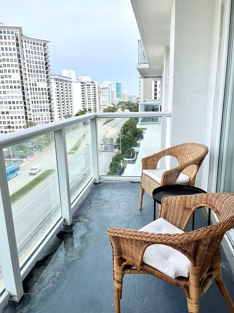 Departamento en Miami Beach para 4 personas con vista a la b