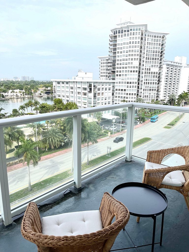 Departamento en Miami Beach para 4 personas con vista a la b