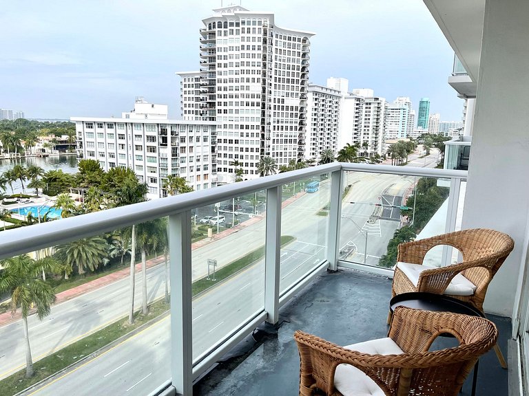 Departamento en Miami Beach para 4 personas con vista a la b