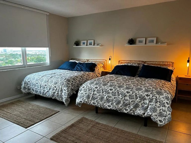 Departamento en Miami Beach para 4 personas con vista a la b