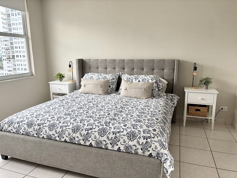 Departamento en Miami Beach para 4 personas con vista a la b