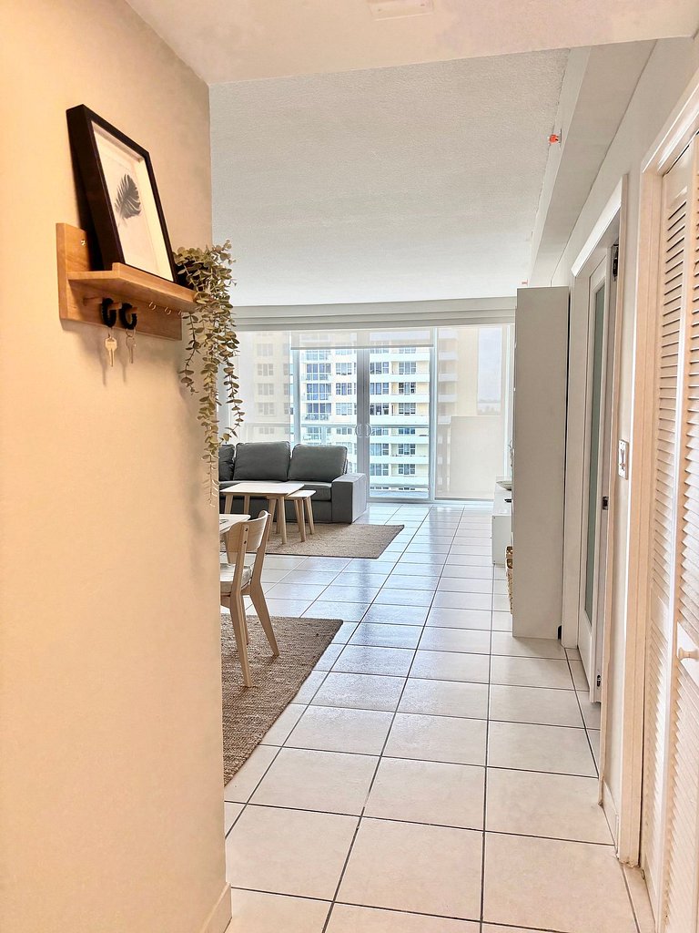 Departamento en Miami Beach para 4 personas con vista a la b