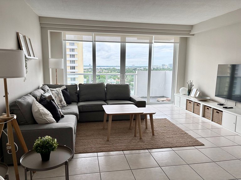Departamento en Miami Beach para 4 personas con vista a la b