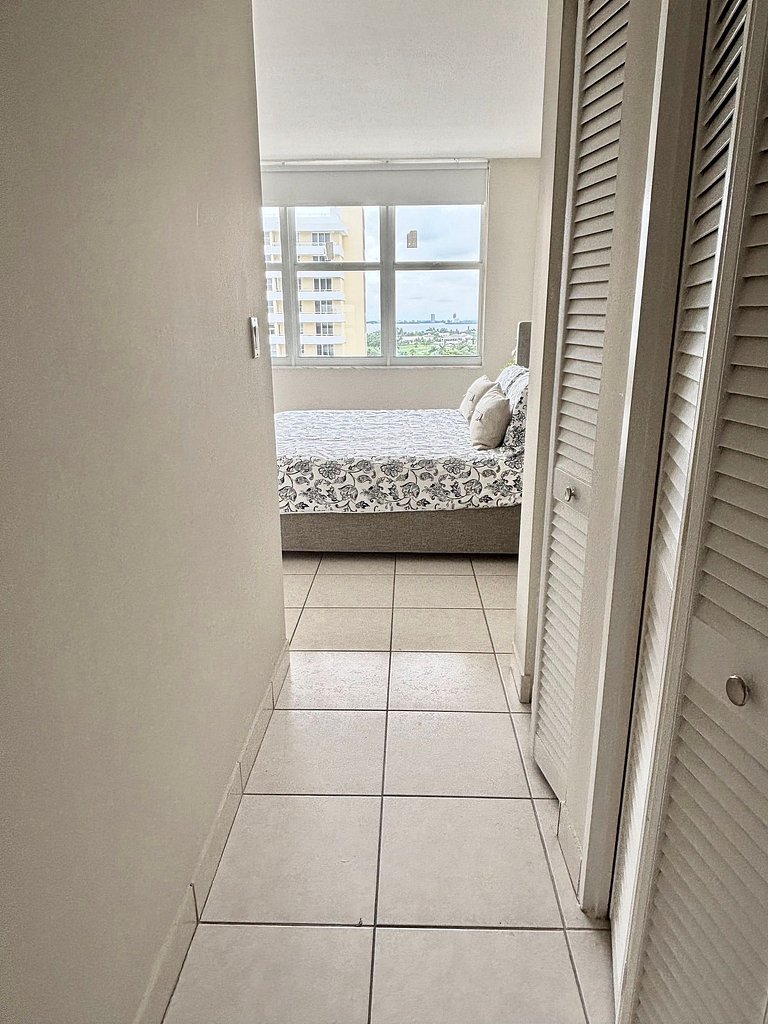 Departamento en Miami Beach para 4 personas con vista a la b