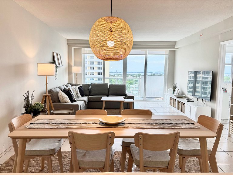 Departamento en Miami Beach para 4 personas con vista a la b