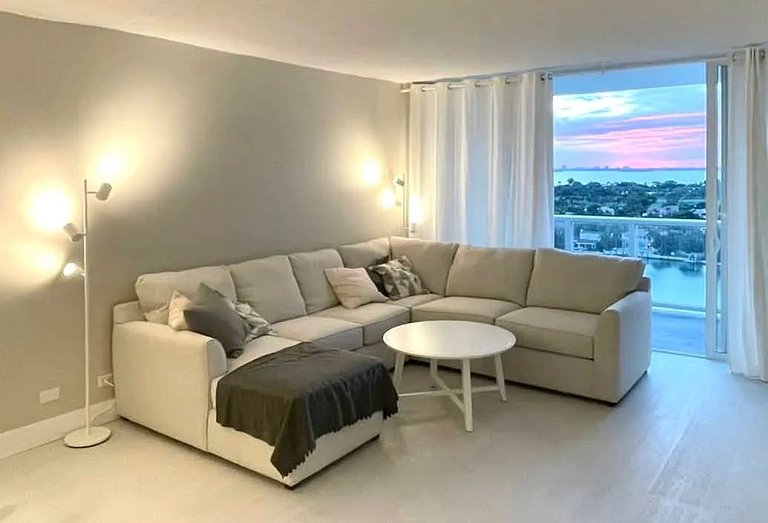 Departamento en Miami Beach para 4 personas con vista a la b
