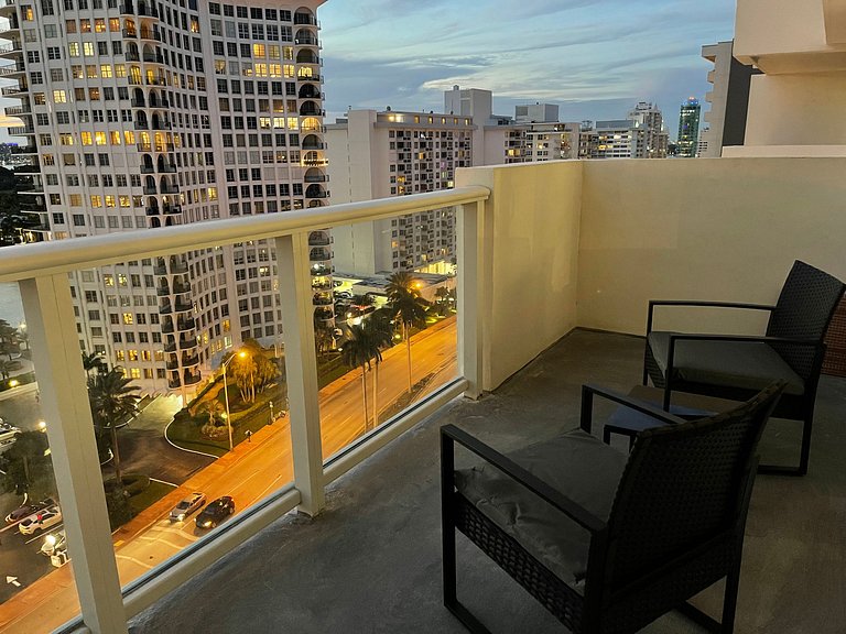 Departamento en Miami Beach para 4 personas con vista a la b