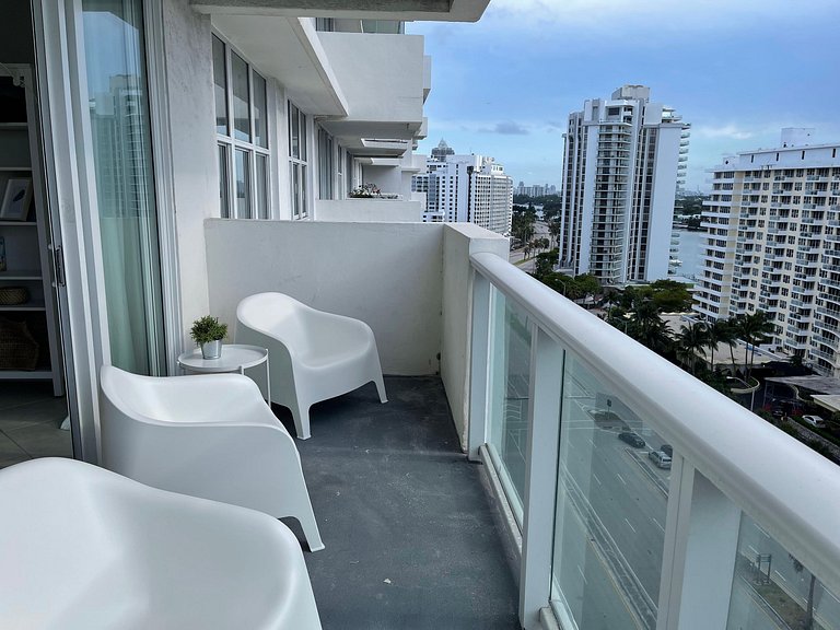 Departamento en Miami Beach para 6 personas con vista a la b