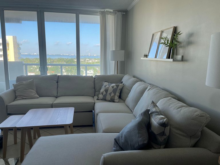 Departamento en Miami Beach para 6 personas con vista a la b