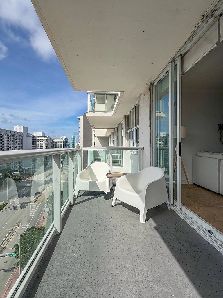 Departamento en Miami Beach para 6 personas con vista a la b