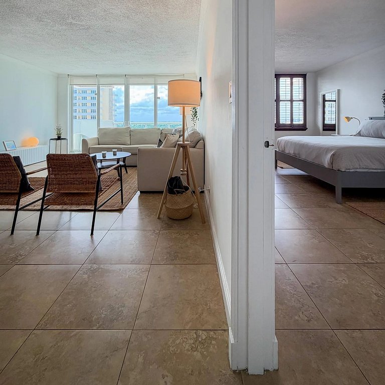 Departamento en Miami Beach para 6 personas con vista a la b