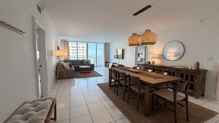 Departamento en Miami Beach para 6 personas con vista a la b