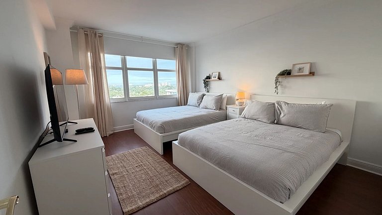 Departamento en Miami Beach para 6 personas con vista a la b