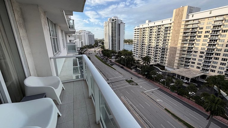 Departamento en Miami Beach para 6 personas con vista a la b