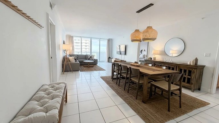 Departamento en Miami Beach para 6 personas con vista a la b