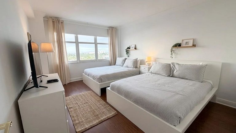 Departamento en Miami Beach para 6 personas con vista a la b