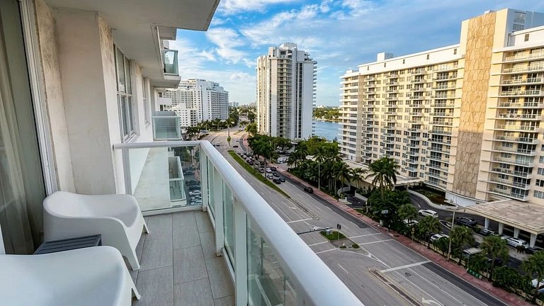 Departamento en Miami Beach para 6 personas con vista a la b